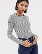 Mango Striped Long Sleeve Top - Multi