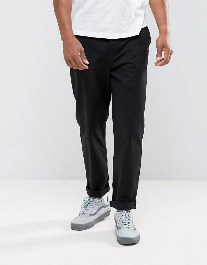 Asos Skater Chinos In Black - Black
