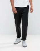 Asos Skater Chinos In Black - Black