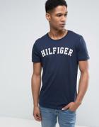 Tommy Hilfiger Logo Crew T-shirt Navy - Navy
