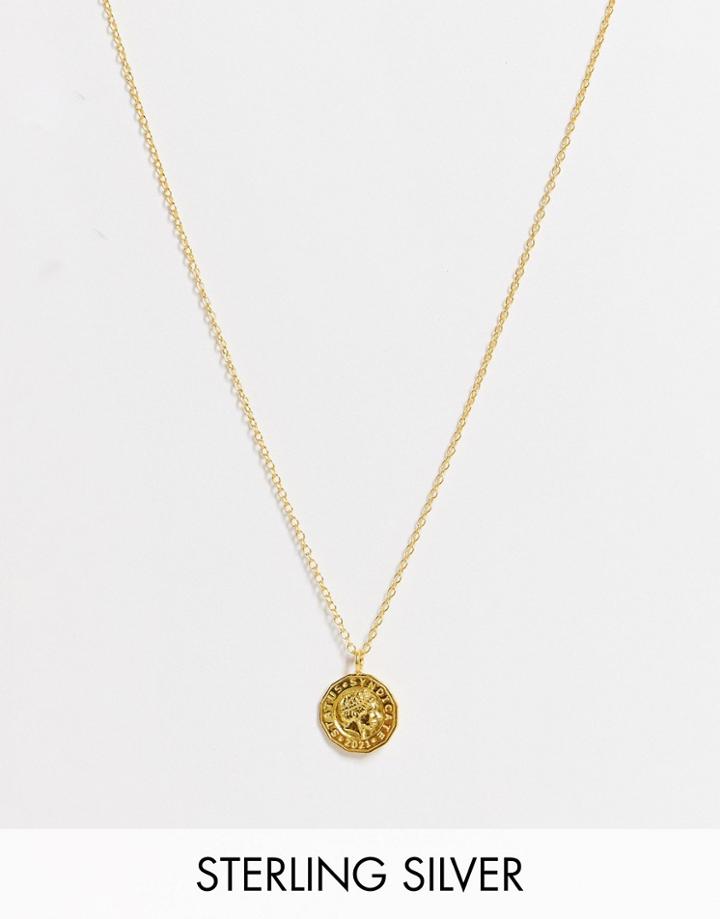 Status Syndicate Gold Plated Coin Necklace