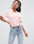 Adidas Originals Pink Three Stripe Turtleneck T-shirt - Pink