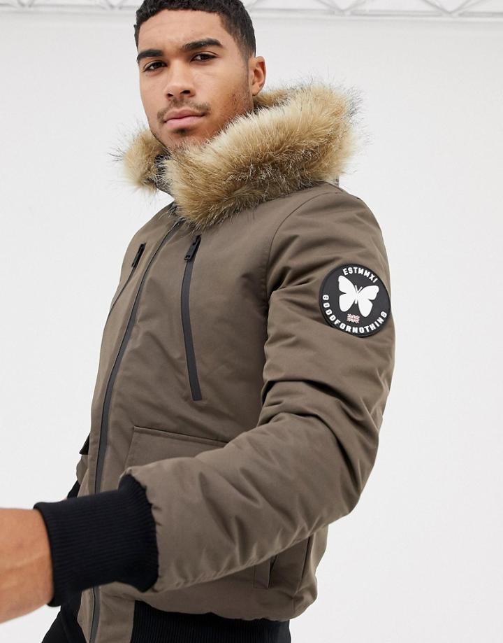 Good For Nothing Parka Jacket In Brown - Brown