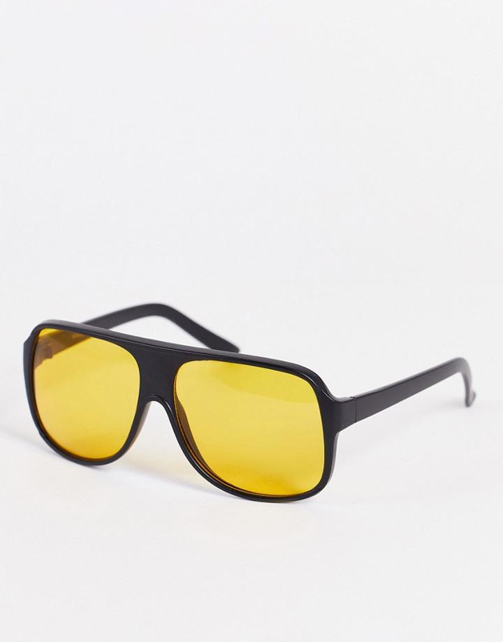 Madein Chunky Sunglasses With Yellow Lens