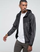 Brave Soul Festival Lightweight Wind Runner Color Block Jacket - Gray