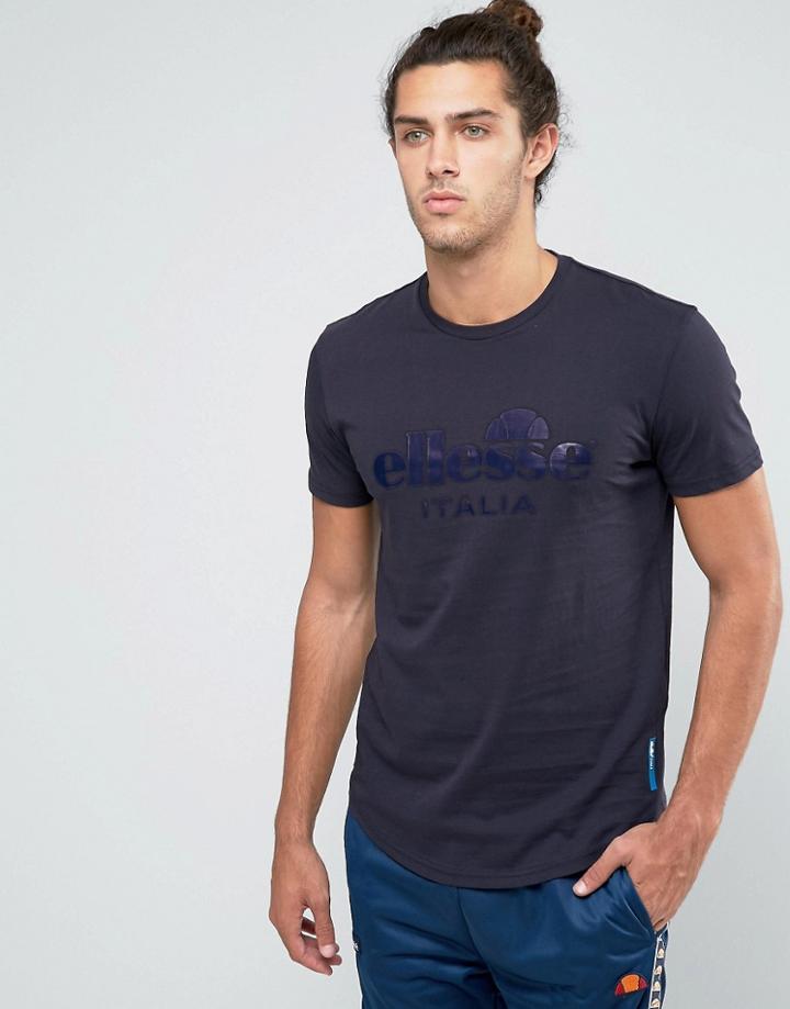 Ellesse Italia T-shirt With Large Logo - Gray