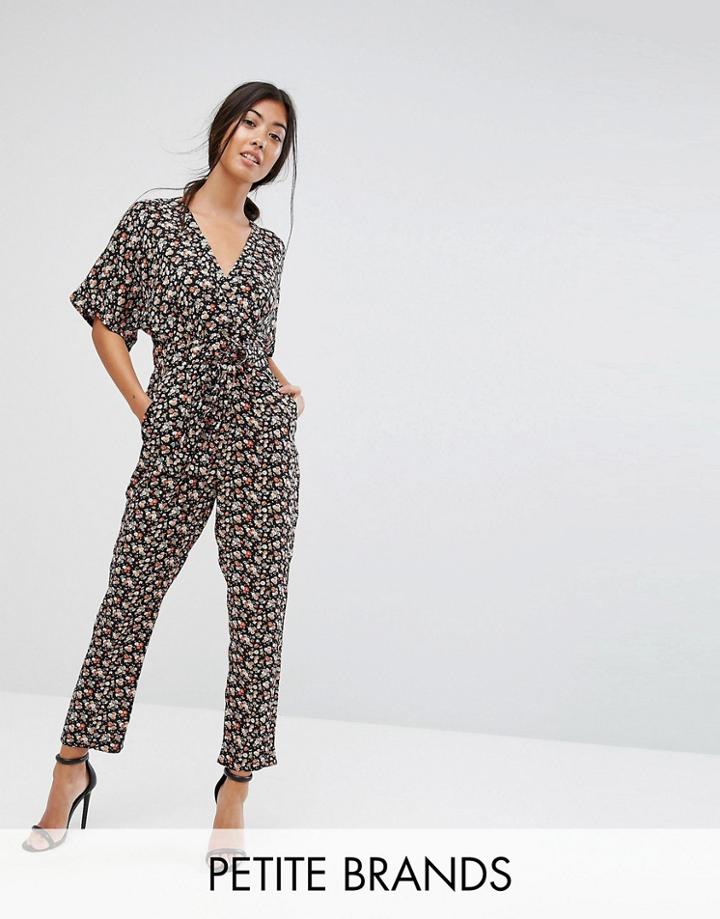 Uttam Boutique Petite Ditsy Flower Print Jumpsuit - Multi
