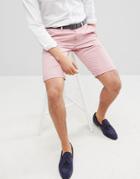 Esprit Slim Fit Chino Shorts In Pink - Pink