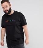 Asos X Glaad Plus T-shirt With Unity Embroidery - Black