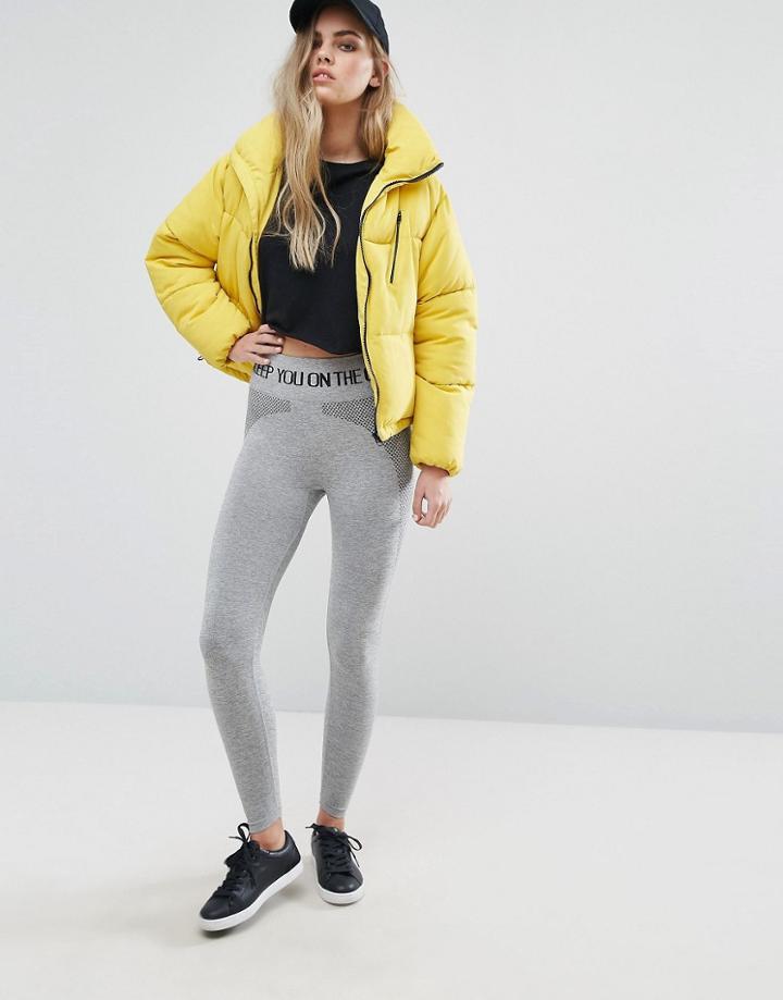 Pull & Bear Gym Leggings - Gray