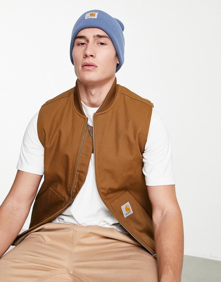 Carhartt Wip Watch Beanie In Blue