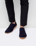 Selected Homme Suede Derby Shoes - Navy