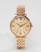 Fossil Rose Gold Jacqueline Watch - Gold