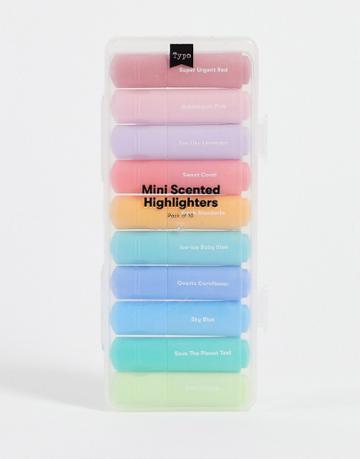 Typo Mini Highlighters In Pastels-multi