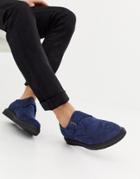 Truffle Collection Pointed Creeper Shoe In Navy