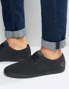 Fred Perry Byron Low Twill Desert Shoes - Black