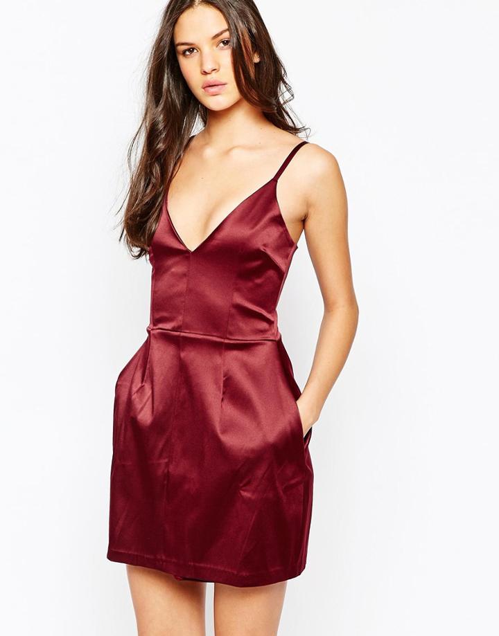 Hedonia Vegas Dress With Pockets - Wine