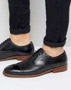 Steve Madden Markey Leather Oxford Shoes - Black