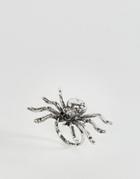 Designb London Halloween Spider Rings - Silver
