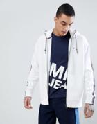 Tommy Jeans Capsule Icon Stripe Taping Full Zip Hoodie In White - White