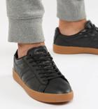 Gola Geo-tribal Leather Sneaker - Black