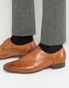 Hudson London Erato Leather Brogue Shoes - Tan