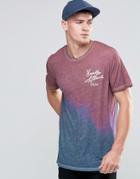 Jack And Jones T-shirt With Crew Neck And Color Fade Print - Syrah