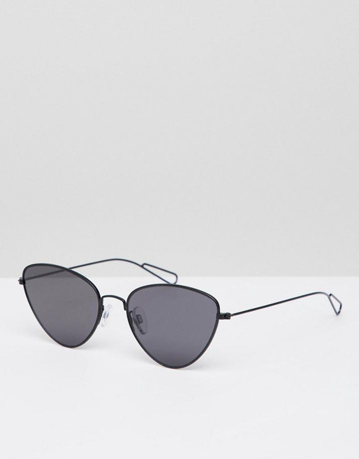 Weekday Cat Eye Sunglasses - Black