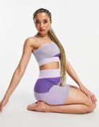 South Beach Seamless Booty Shorts In Lilac-purple