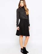 Only Flippy Skater Skirt - Black