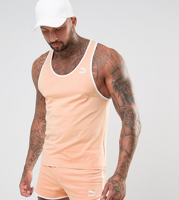 Puma Racer Back Tank In Orange Exclusive To Asos 57657702 - Orange