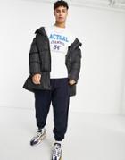 Asos Actual Long Sleeve T-shirt With Front Logo Print In White