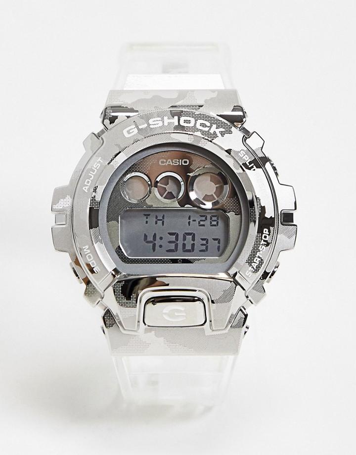 Casio G-shock Unisex Digital Watch In Clear Gm-6900scm-1er