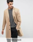 Noak Oversized Smart Overcoat - Beige