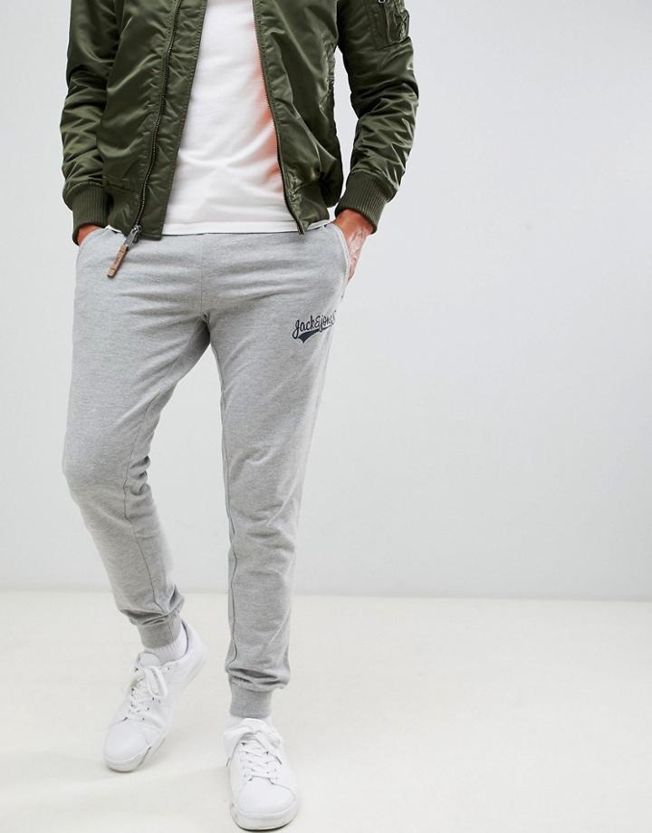 Jack And Jones Cuffed Slim Fit Jogger - Gray