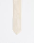 Asos Design Slim Tie In Golden Peach-orange