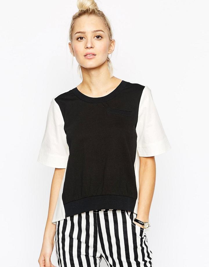 The Laden Showroom X I Love Friday Color Block Pleat Swing Back Top - Multi