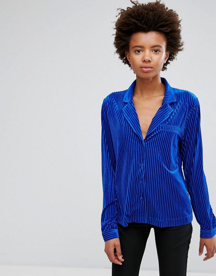 Minimum Relaxed Collar Shirt - Blue