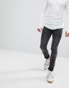 Religion Skinny Fit Jean With Twisted Seam - Black