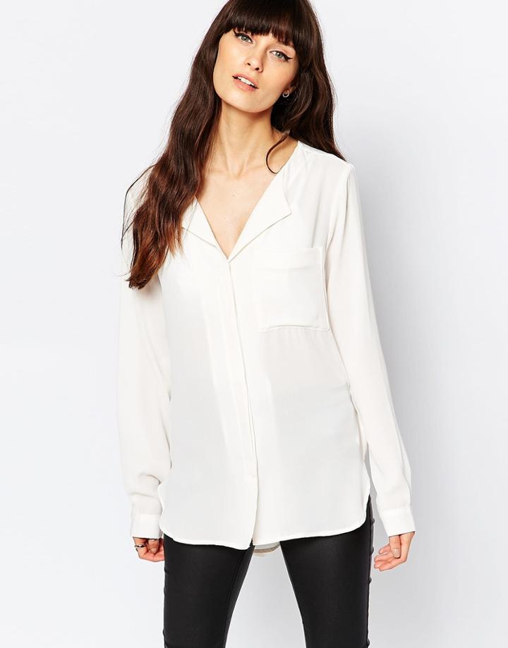 Selected Dynella Shirt In White - White