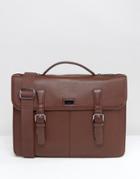 Ted Baker Satchel In Leather - Brown