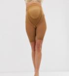Asos Design Maternity Anti-chafing Shorts In Golden Bronze-beige