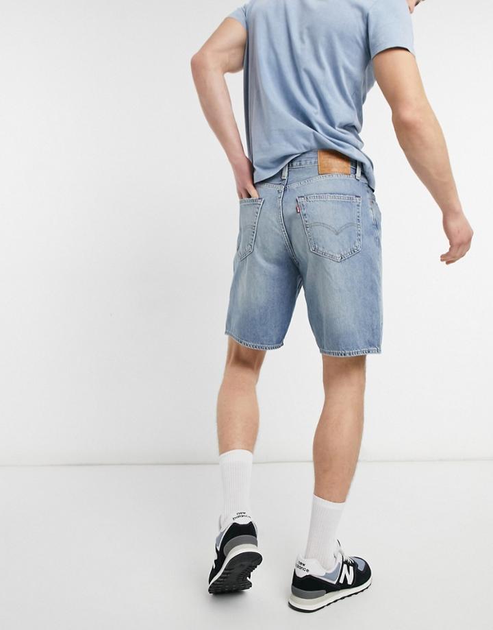Levi's 469 Loose Fit Denim Shorts In Sugar Bug Light Wash-blues