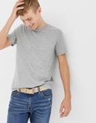 J.crew Mercantile Washed Crew Neck T-shirt In Gray Marl - Gray