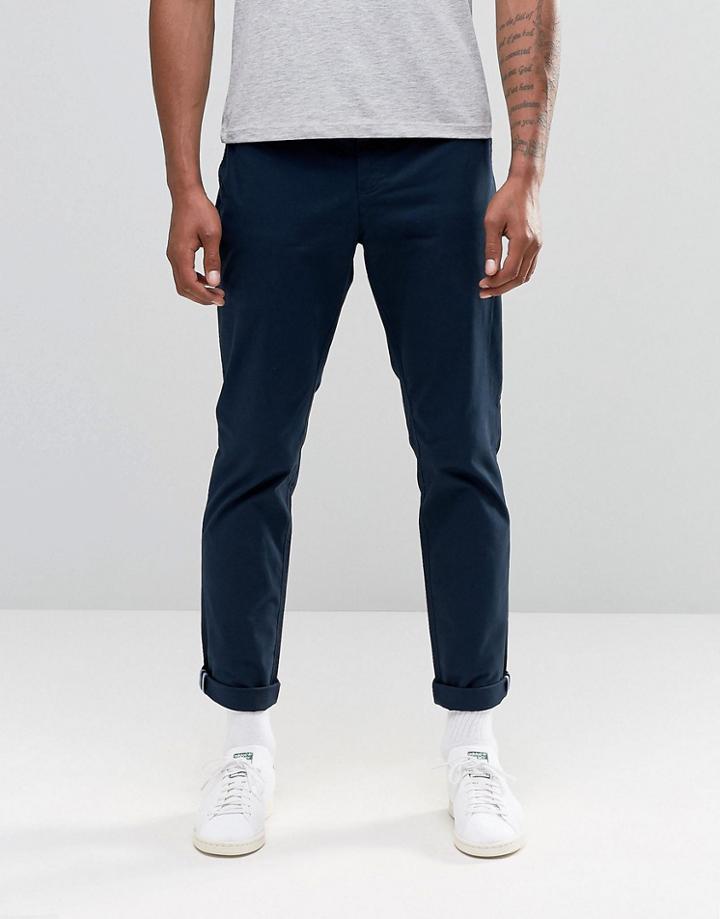 Original Penguin Skinny Stretch Chino Pants - Navy