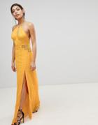 The Jetset Diaries Embroidered Maxi Dress - Yellow
