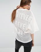 Diesel Mesh Back Top - Cream