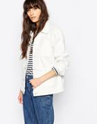 Bethnals Alfie Boxy Denim Jacket - White