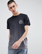 New Look T-shirt With Faded Print In Black - Black