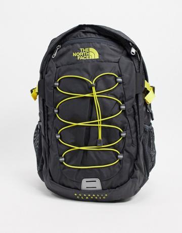 The North Face Borealis Backpack In Dark Gray/yellow-grey